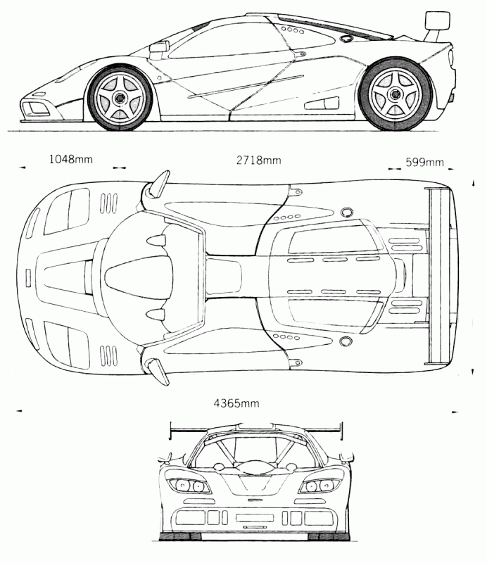 McLaren F1 drawing 