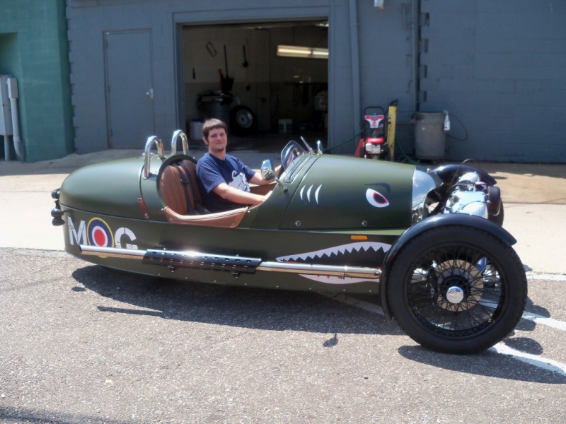 Side view of Morgan 3 Wheeler