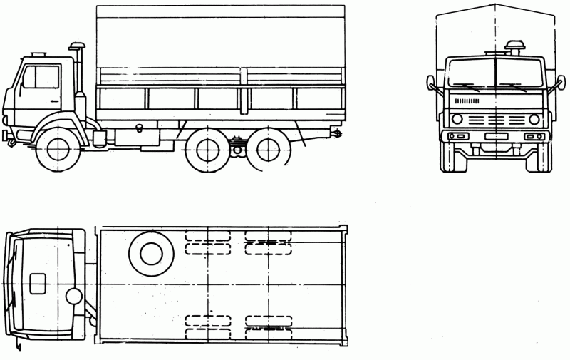KAMAZ-5320 drawing