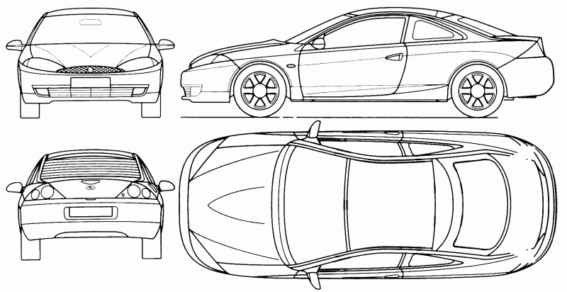 Mercury Cougar drawing