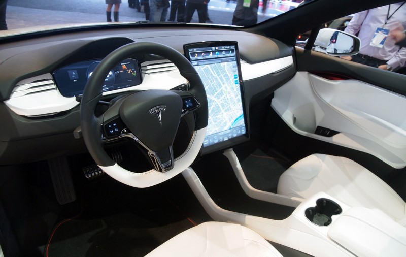 Tesla Model X cabin photo