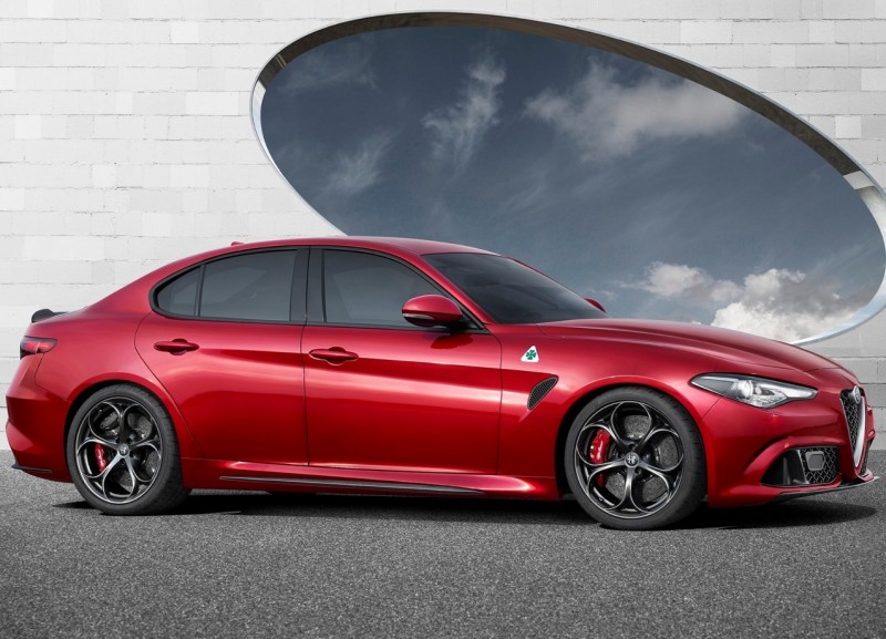 Side view of Alfa Romeo Giulia