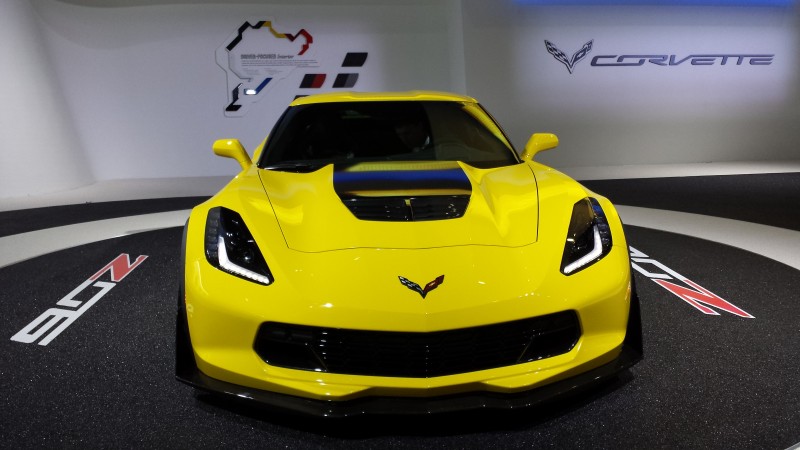 Front view of Chevrolet Corvette Z06