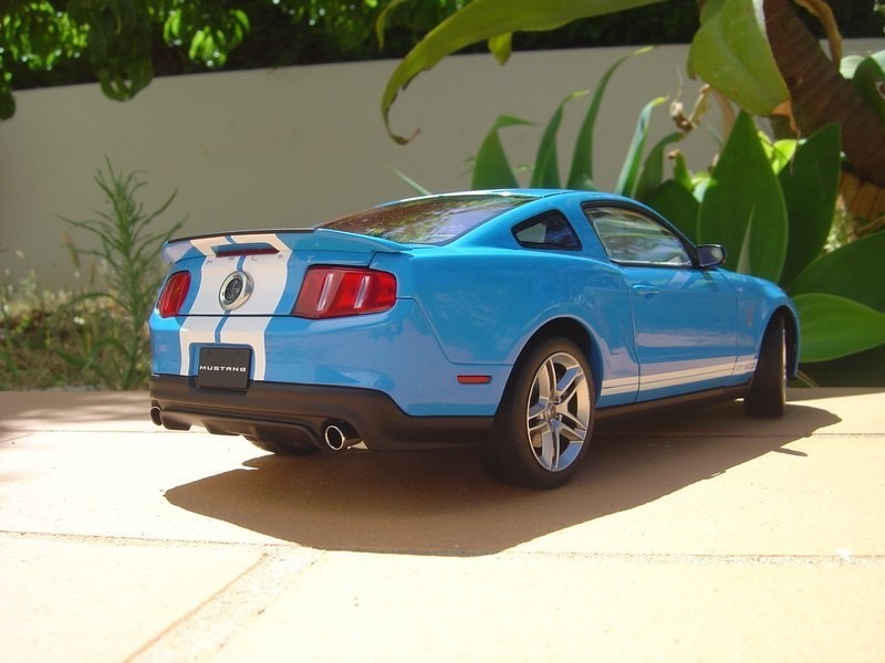 Back view of Ford Shelby Mustang GT500 