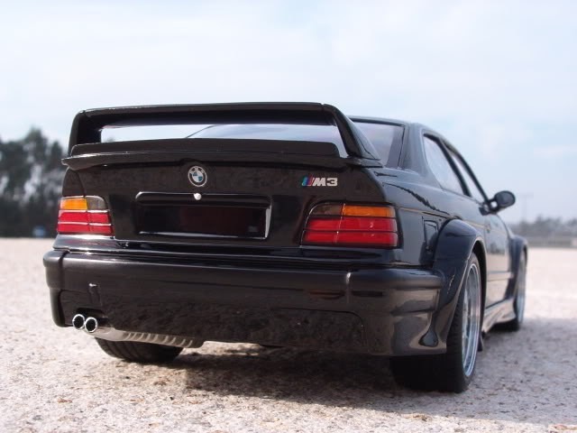 Back view of Bmw M3 GTR 