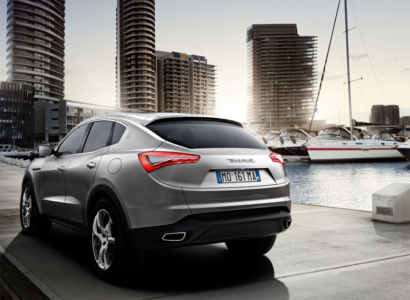 Maserati Levante view from behind