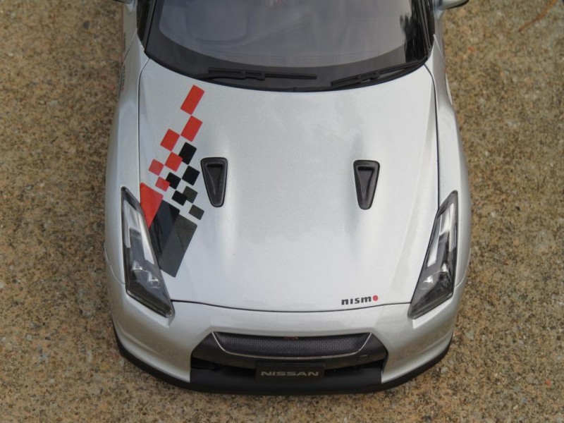 The hood of Nissan GT-R R35 Nismo