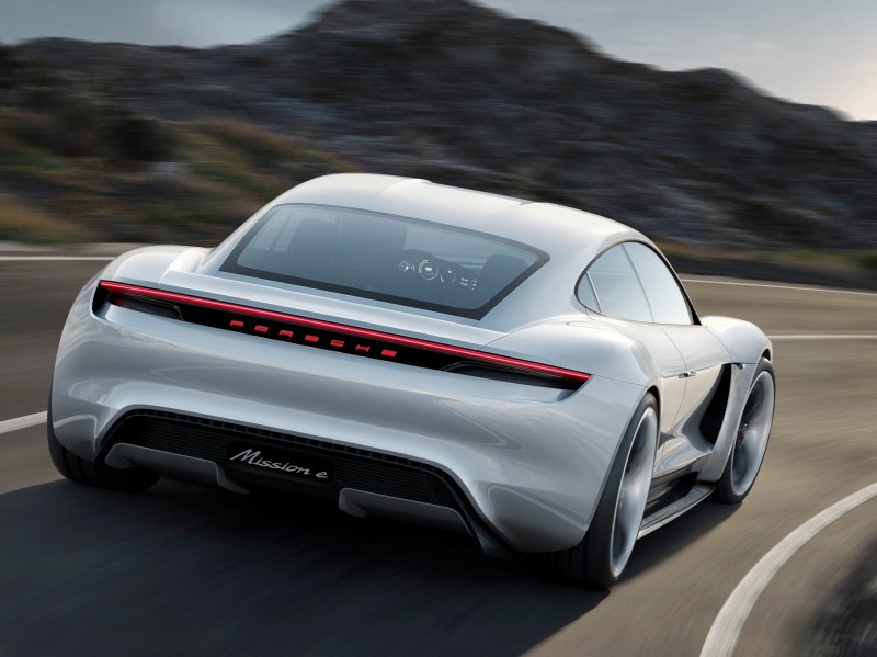 Porsche Mission E rear view