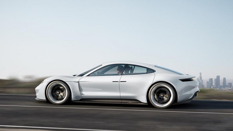 Porsche Mission E side view