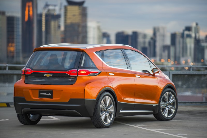 Rear view of Chevrolet Bolt