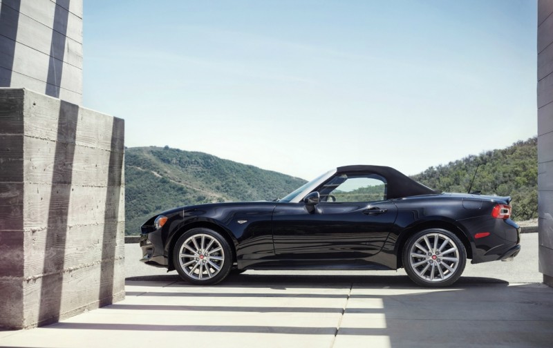 Side view of Fiat 124 Spider
