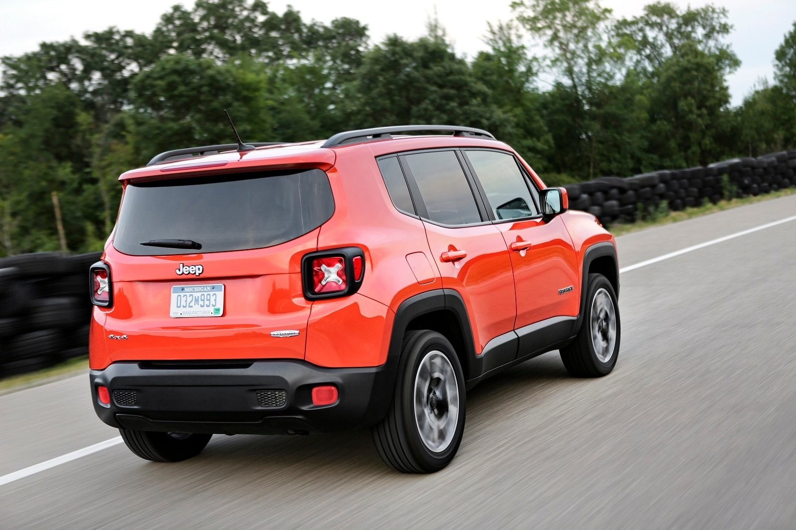 The view behind Jeep Renegade