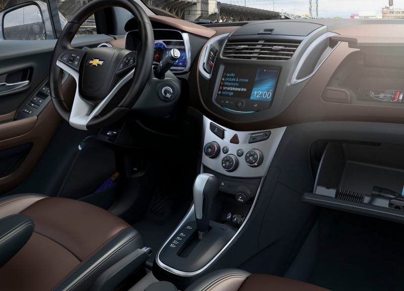 Interior of Chevrolet Tracker
