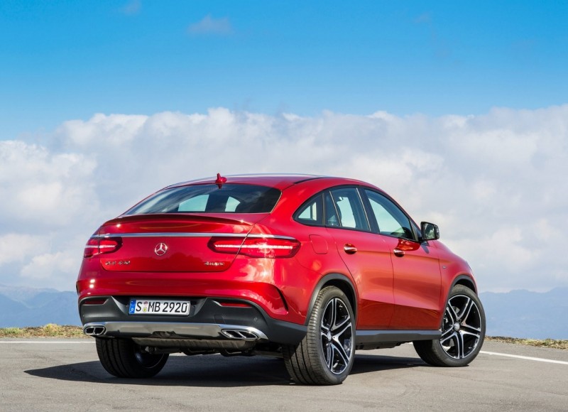 Rear view of Mercedes-Benz GLE Coupe
