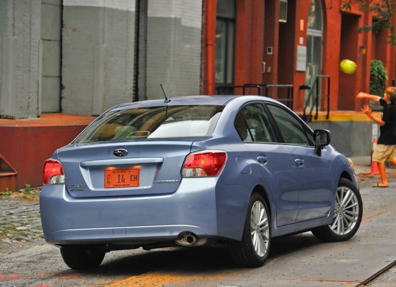 Back view of Subaru Impreza 4