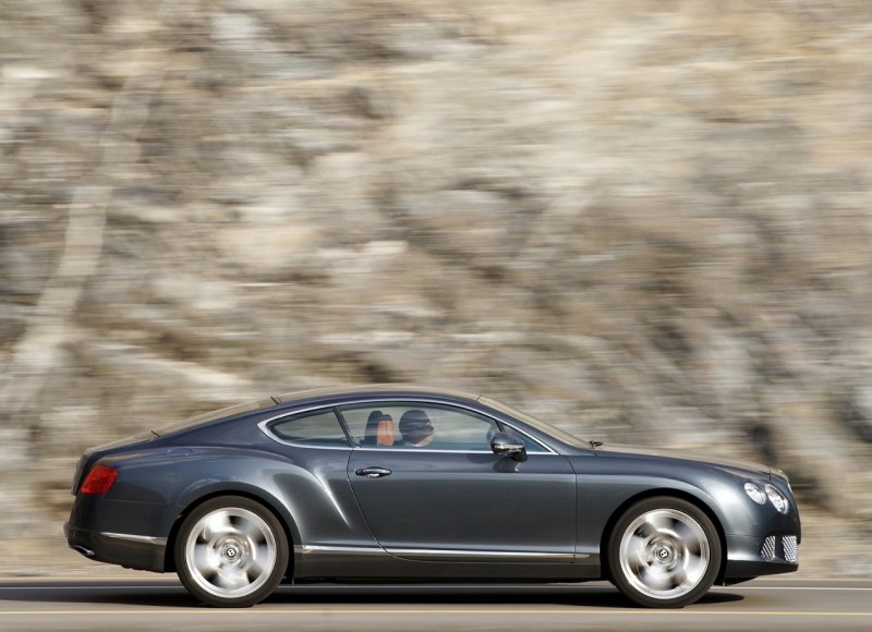 Side view of Bentley Continental GT