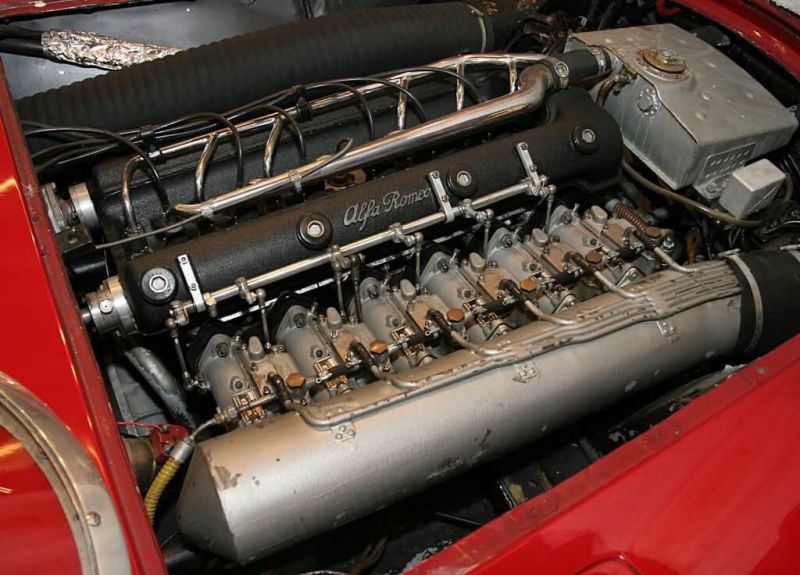 Alfa Romeo 6C 3000 CM Colli Spider engine photo