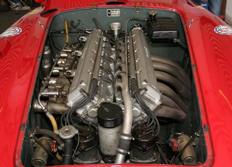 Ferrari 121 LM Scaglietti Spyder engine