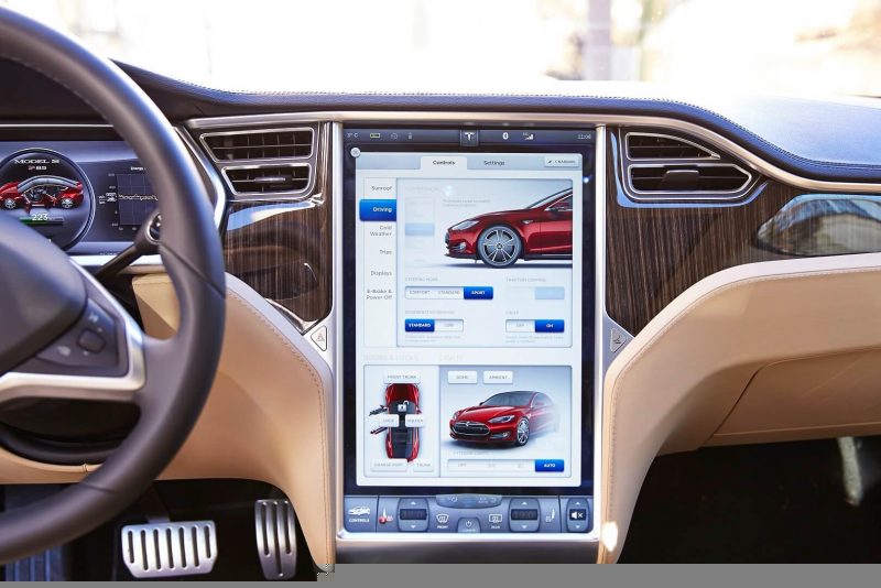 Vehicle control touch screen