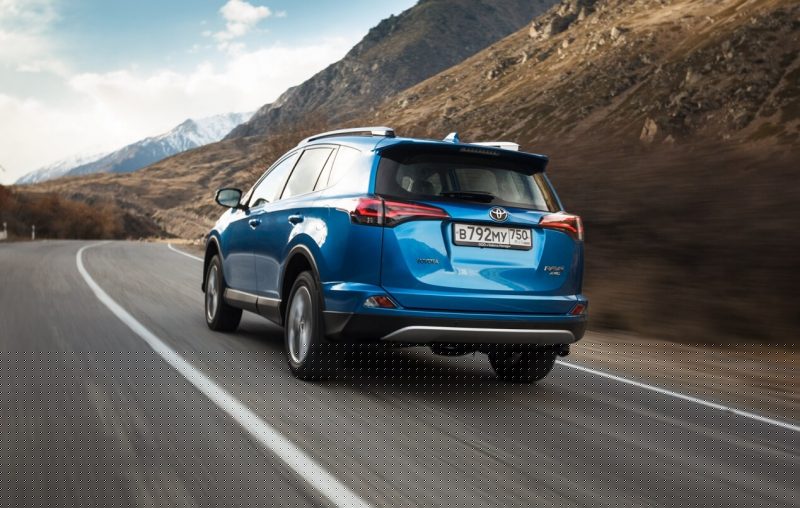 rear view Toyota RAV4