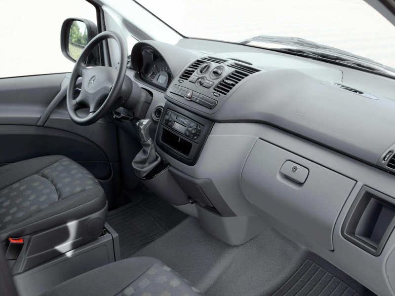 The interior of the second generation Mercedes-Benz Vito