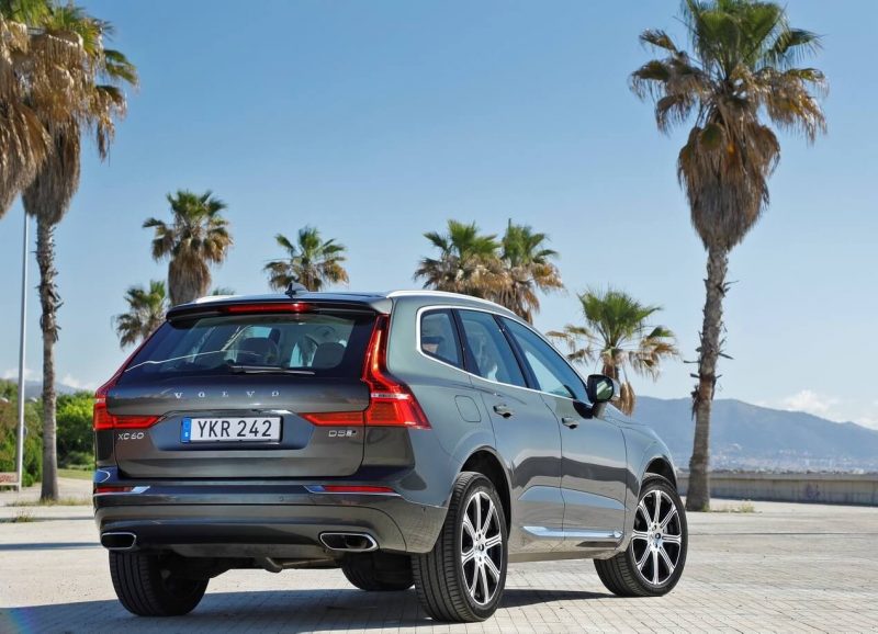 Rear view of the Volvo XC60
