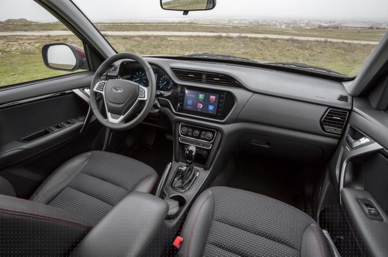 Interior of the updated Chery Tiggo 3