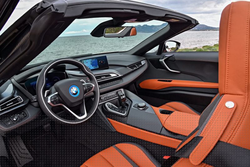Interior of BMW i8 Roadster