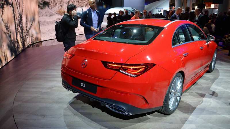 Rear view of Mercedes-Benz CLA