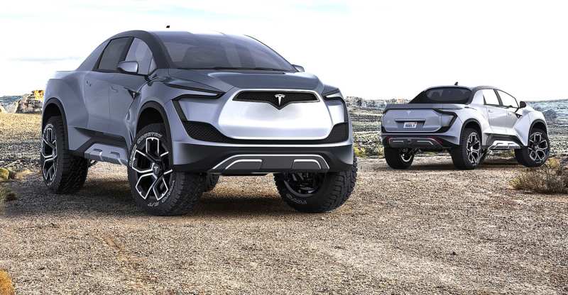 Ilon Mask showed the future Tesla pickup truck