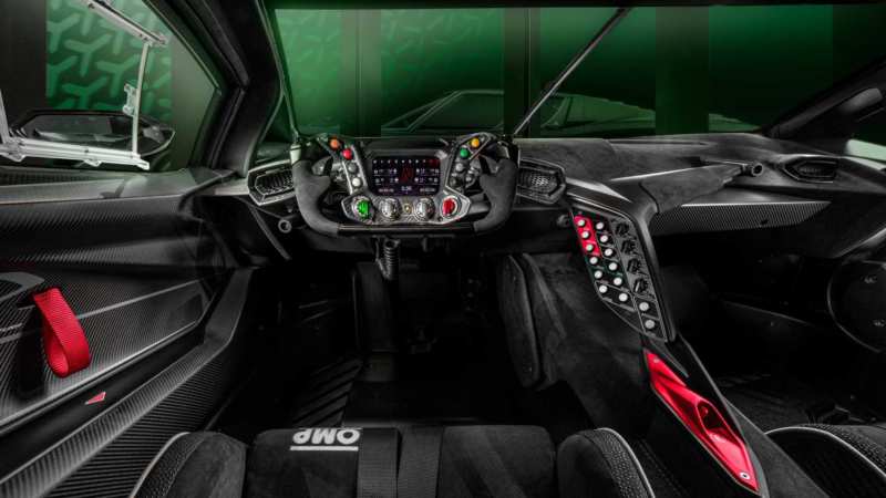 Interior of Lamborghini Essenza SCV12