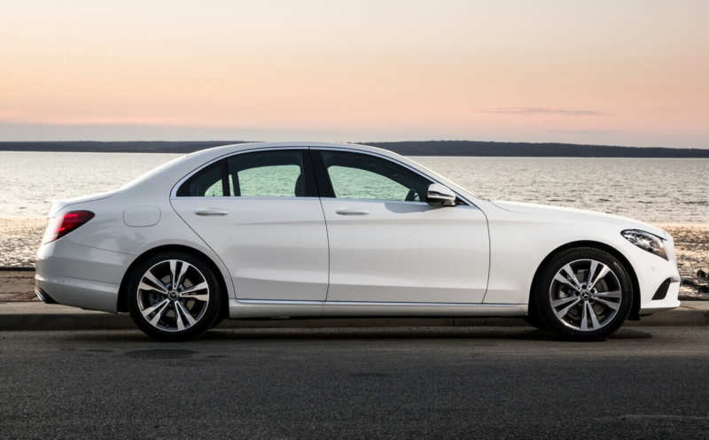 Side view of the Mercedes-Benz C-Class