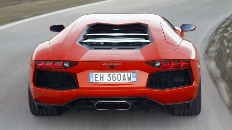 Lamborghini Aventador rear view