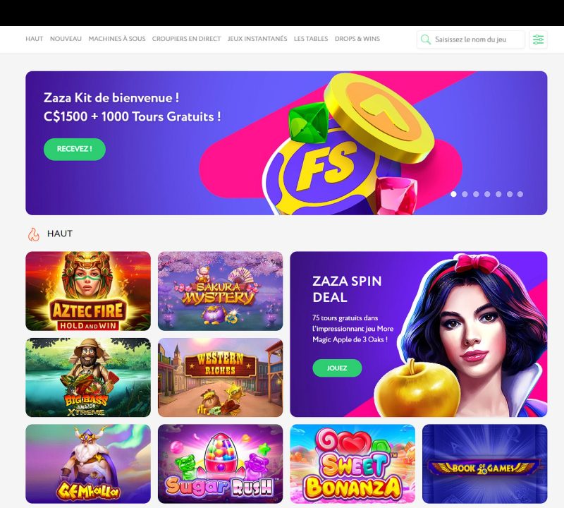Online Casino Games at Zaza