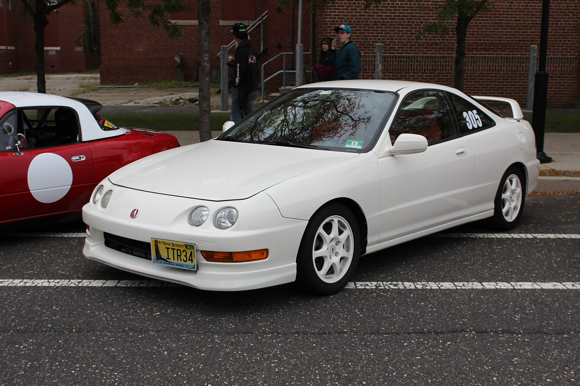 White Acura Integra Type R liftback