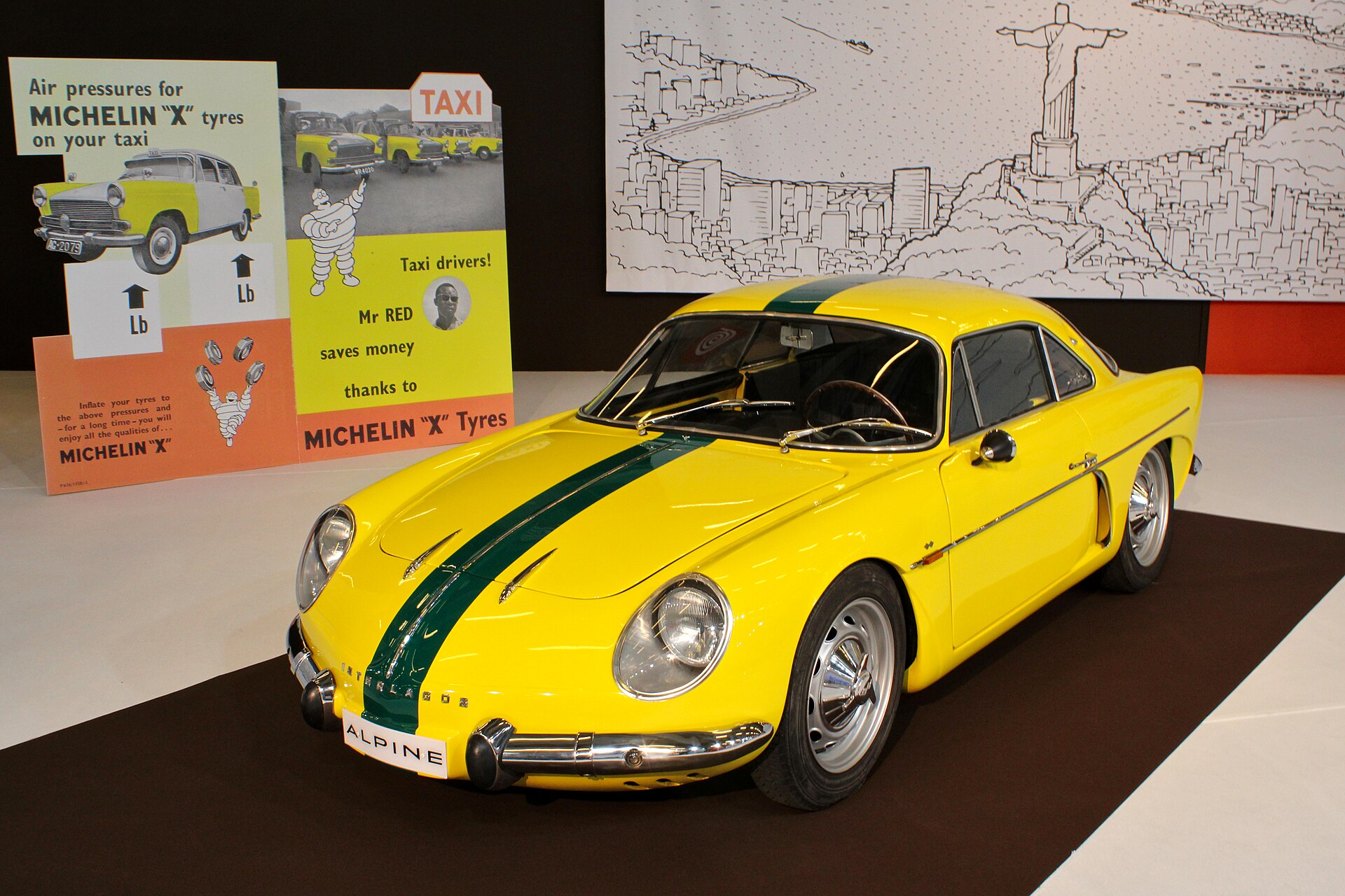 Willys Interlagos 1964 coupé on display in Paris