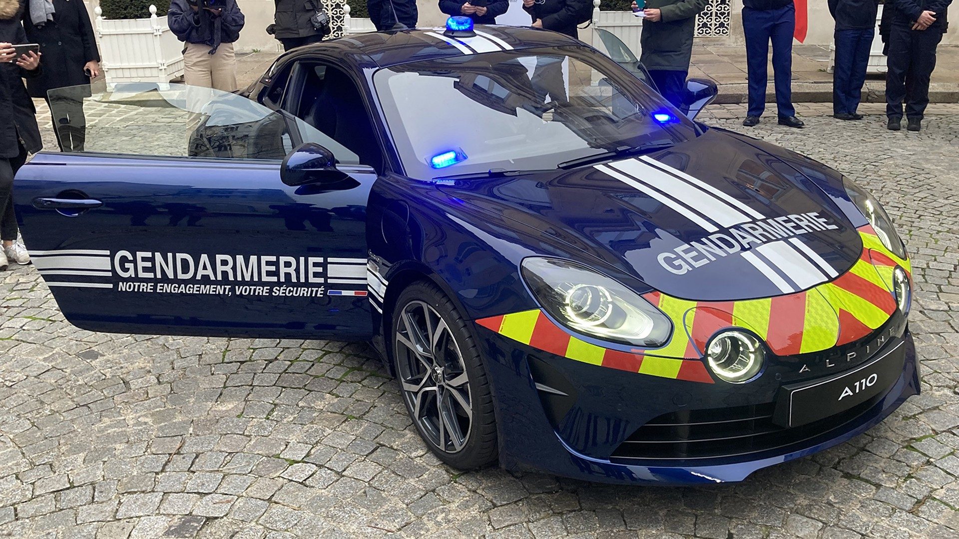 Alpine A110 police car of the French Gendarmerie