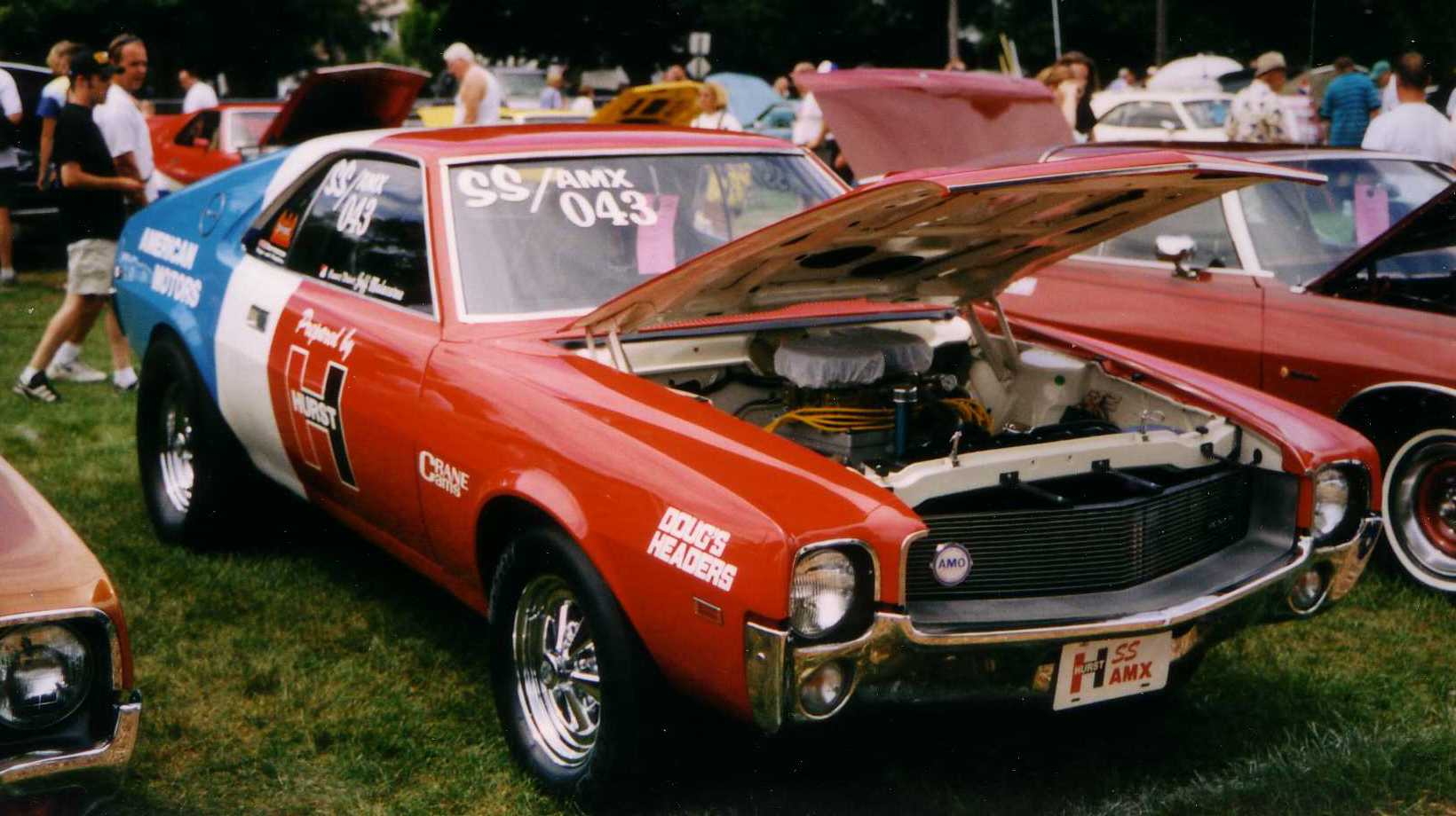 1969 Super Stock AMC AMX at a show in Kenosha