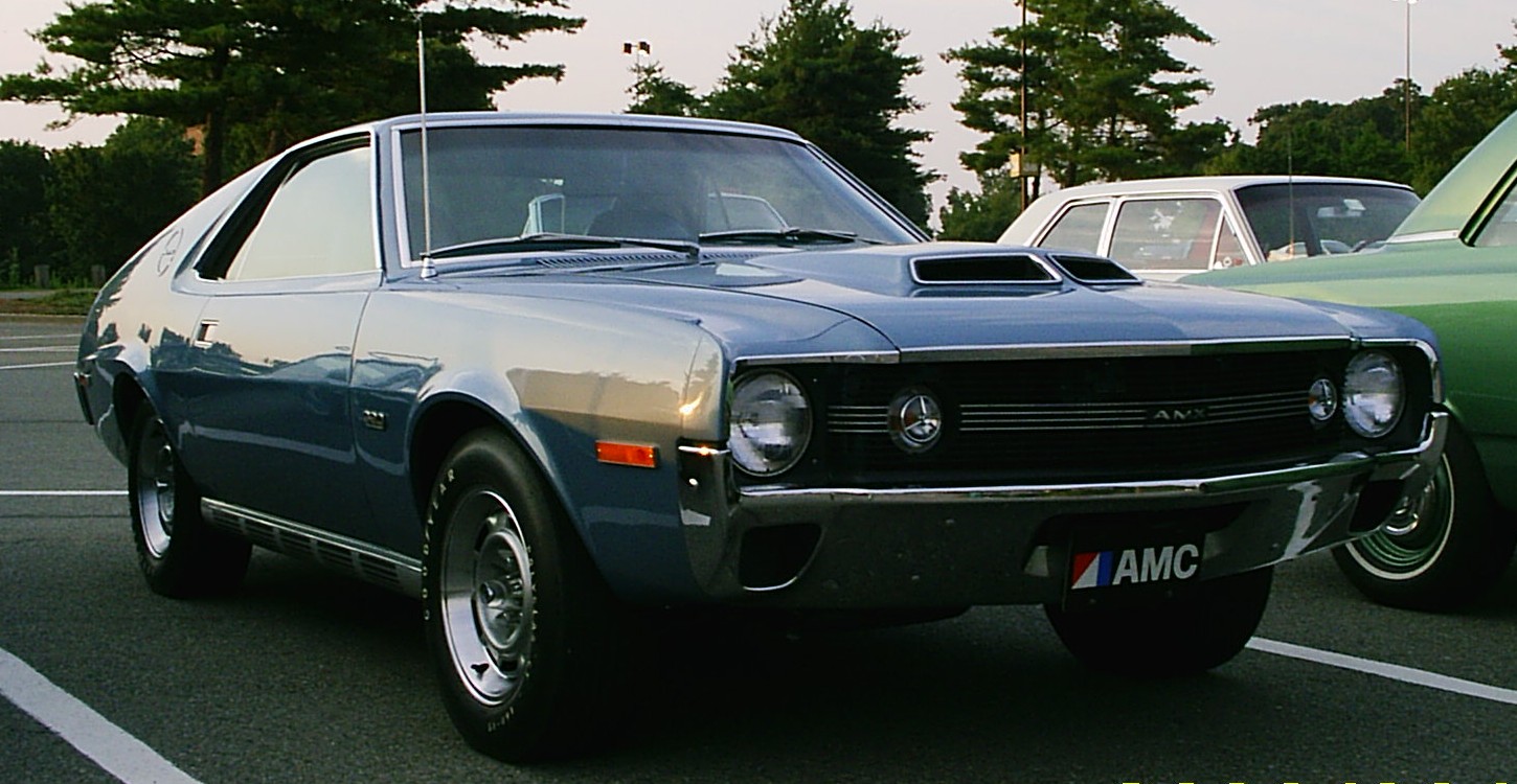 1970 AMC AMX in Commodore Blue with Machine wheels