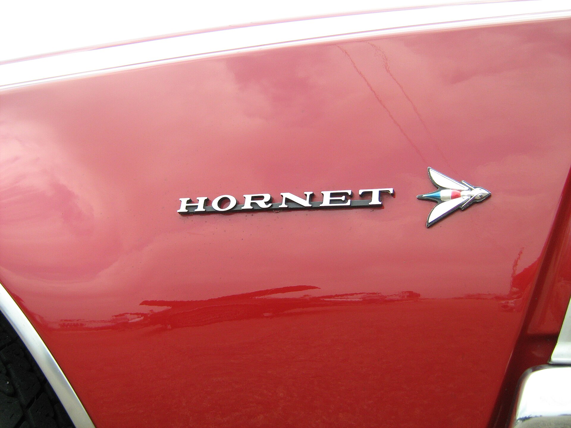 Red 1971 AMC Hornet SC/360, side view