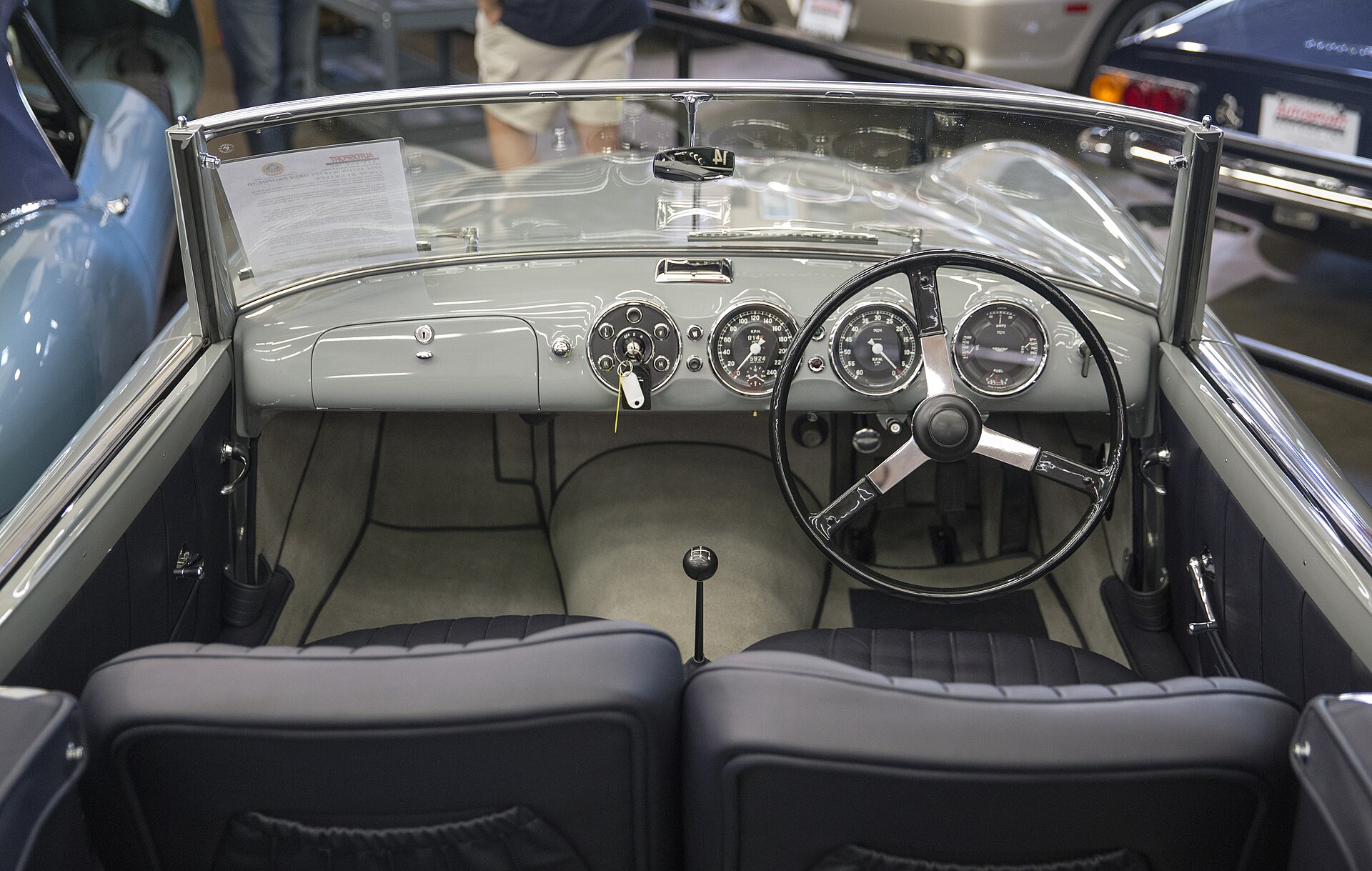 Aston Martin DB2/4 dashboard and steering wheel