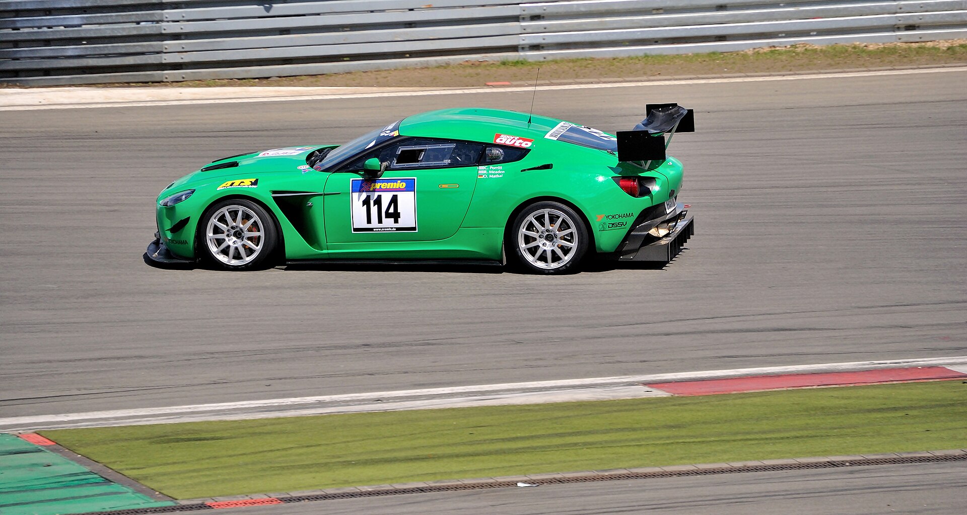 Aston Martin V12 Zagato race car on the Nürburgring