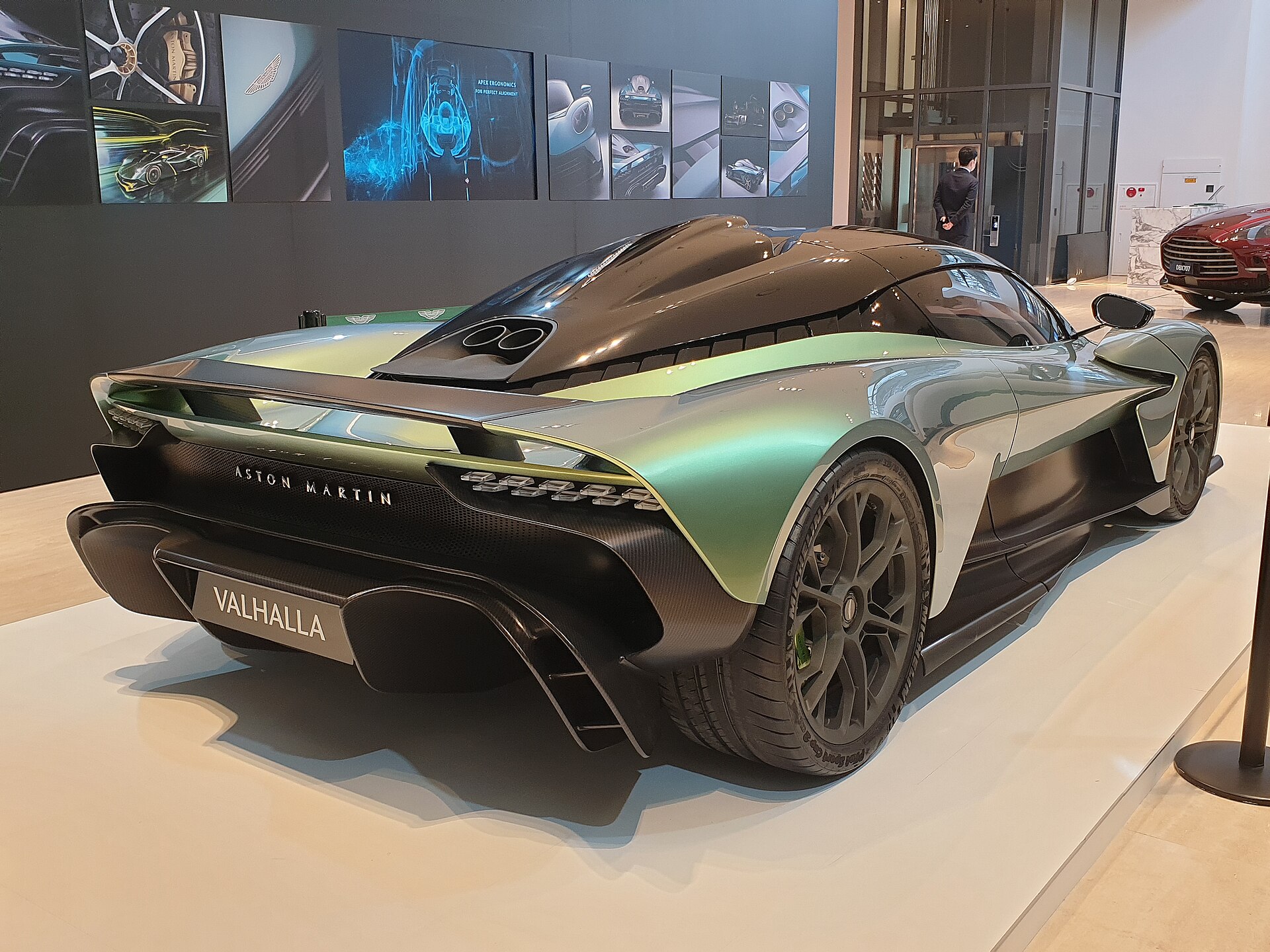 Aston Martin Valhalla prototype, rear view