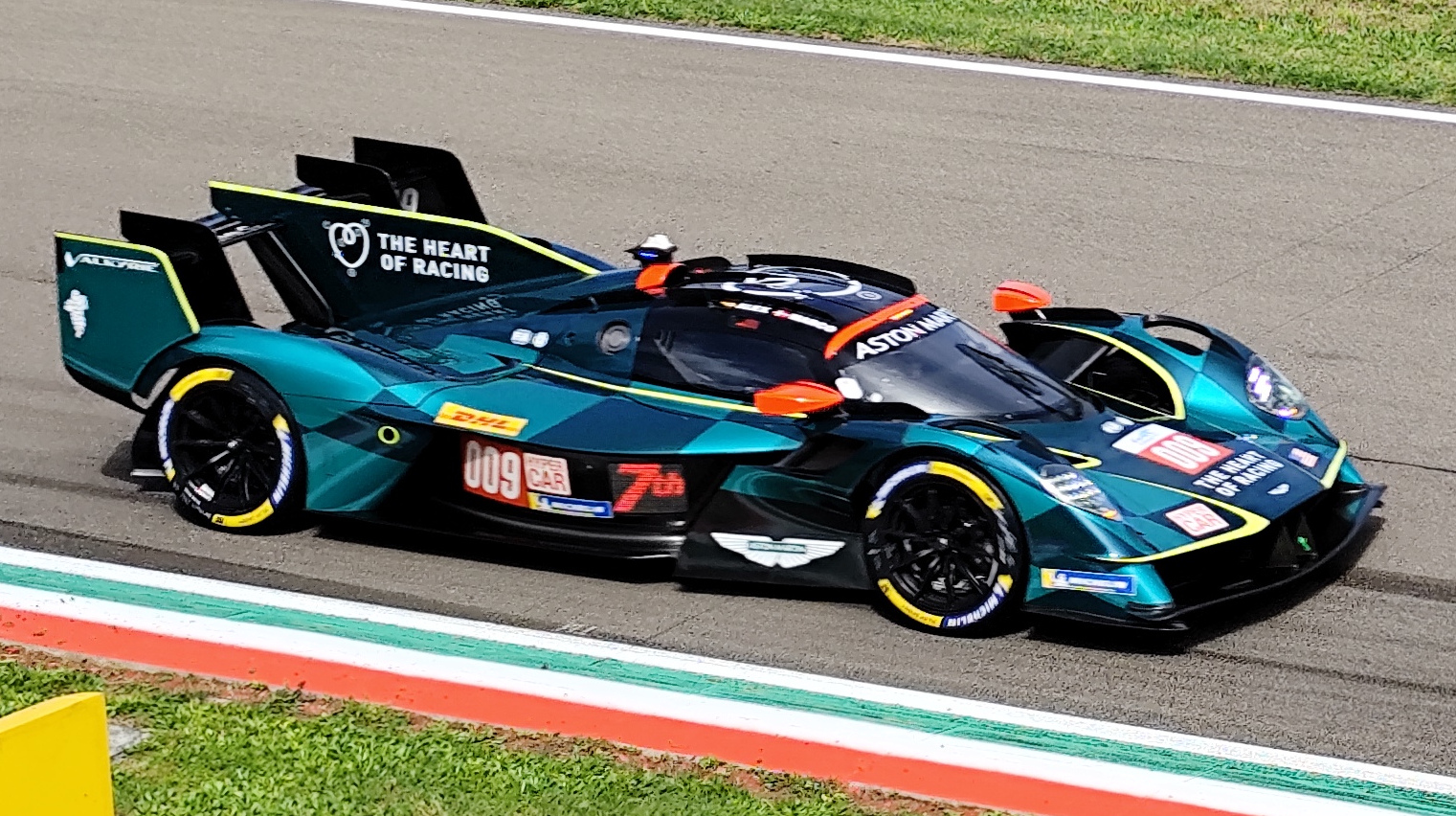 Aston Martin Valkyrie AMR-LMH race car on track