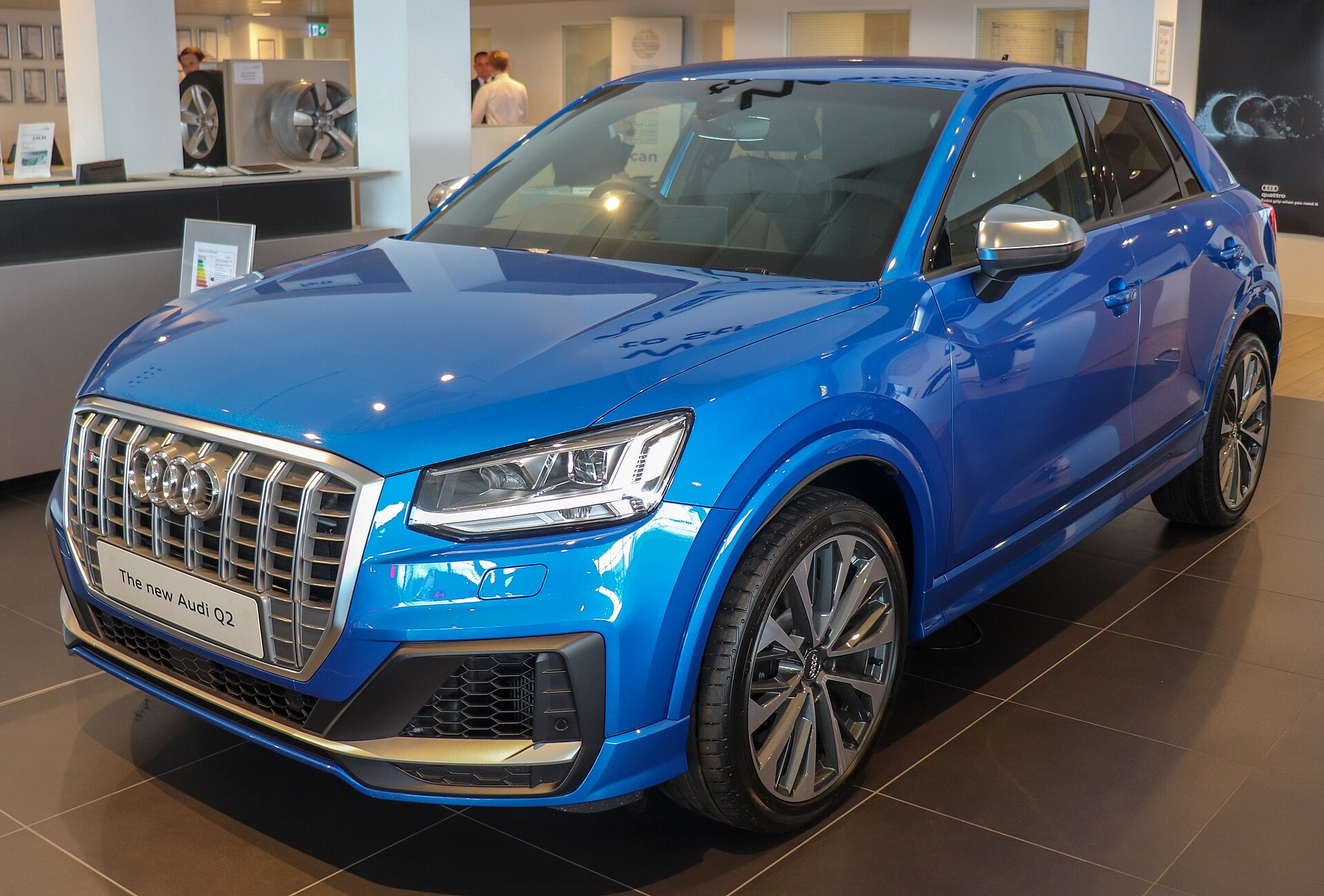 Audi SQ2, front three-quarter view