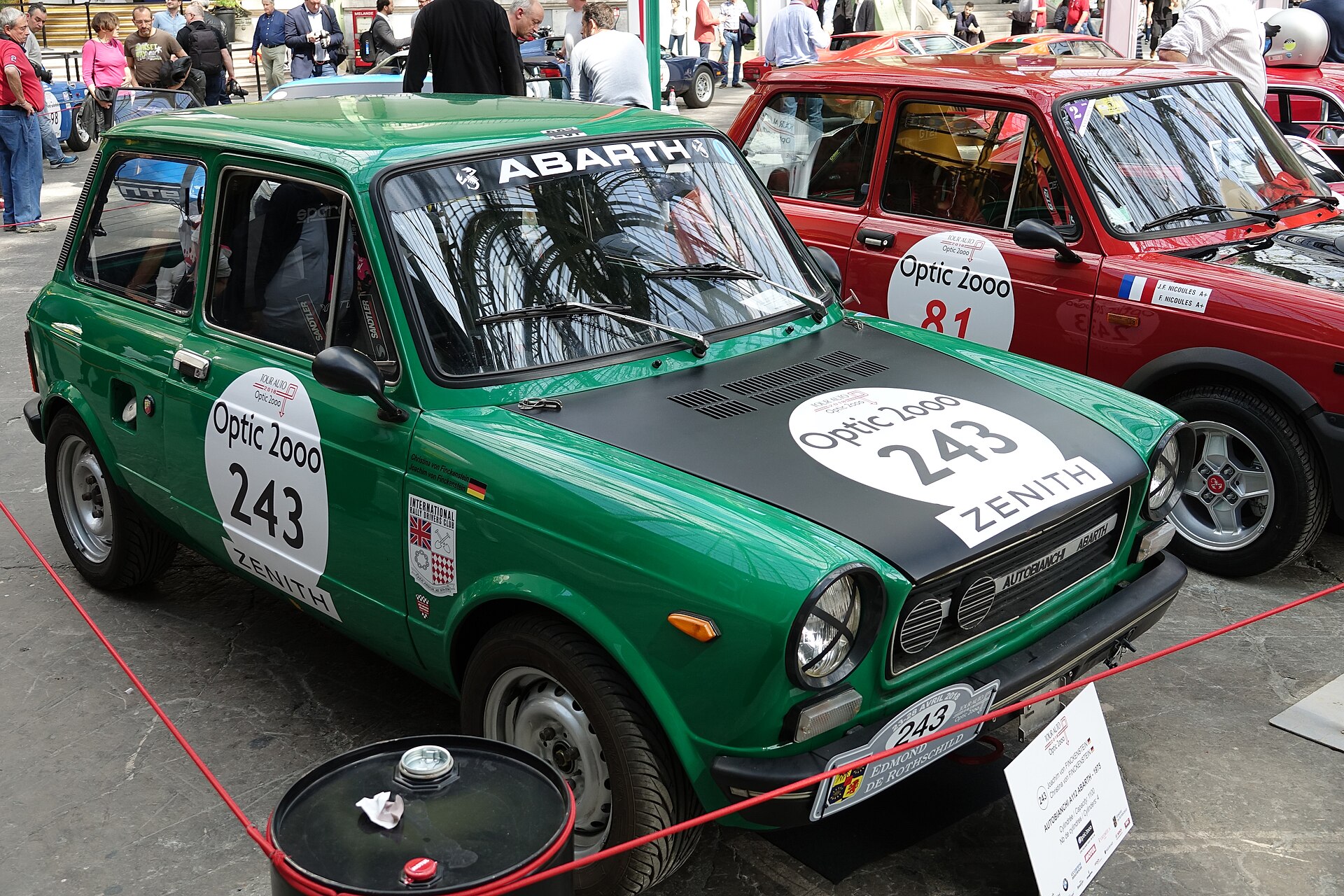 Autobianchi A112 Abarth at a classic rally