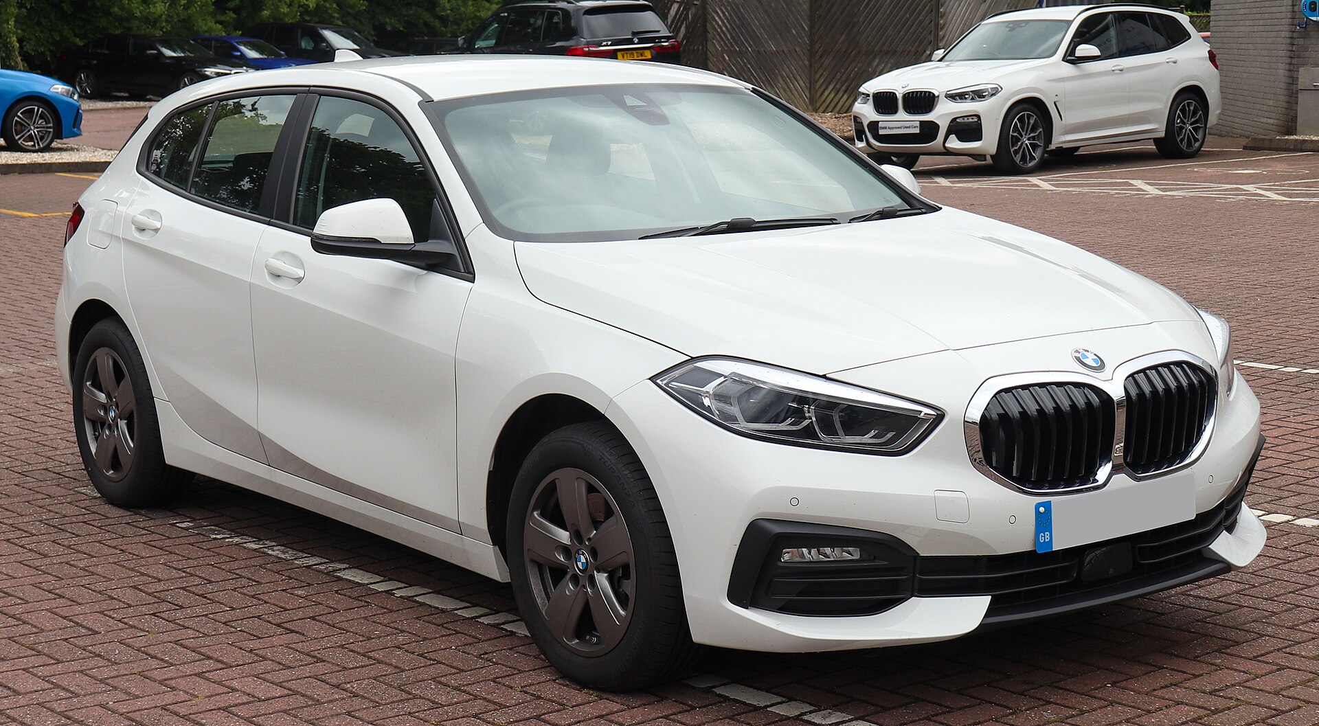 Third-generation BMW 1 Series F40, front three-quarter view