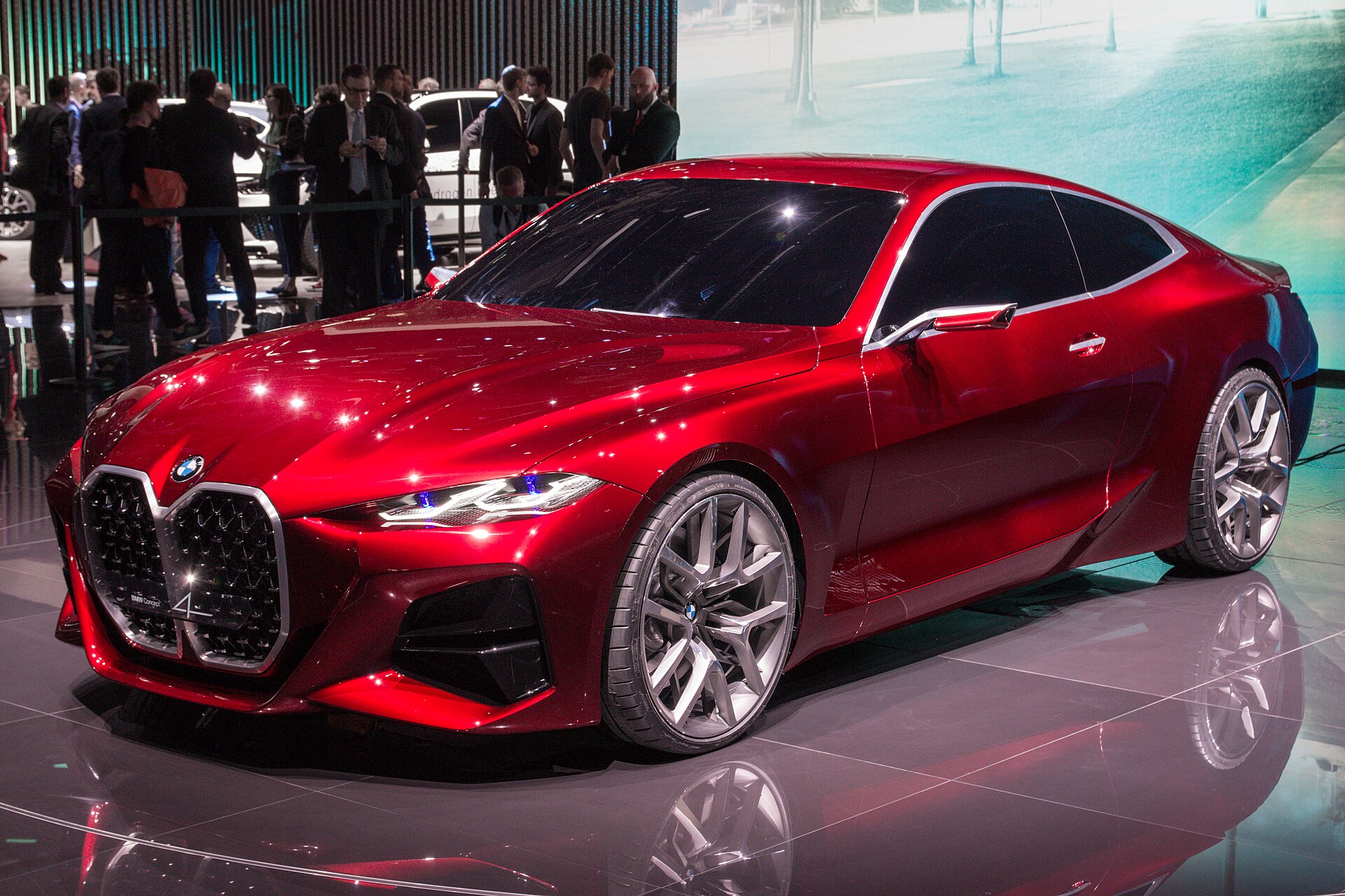 BMW Concept 4 show car with large kidney grille