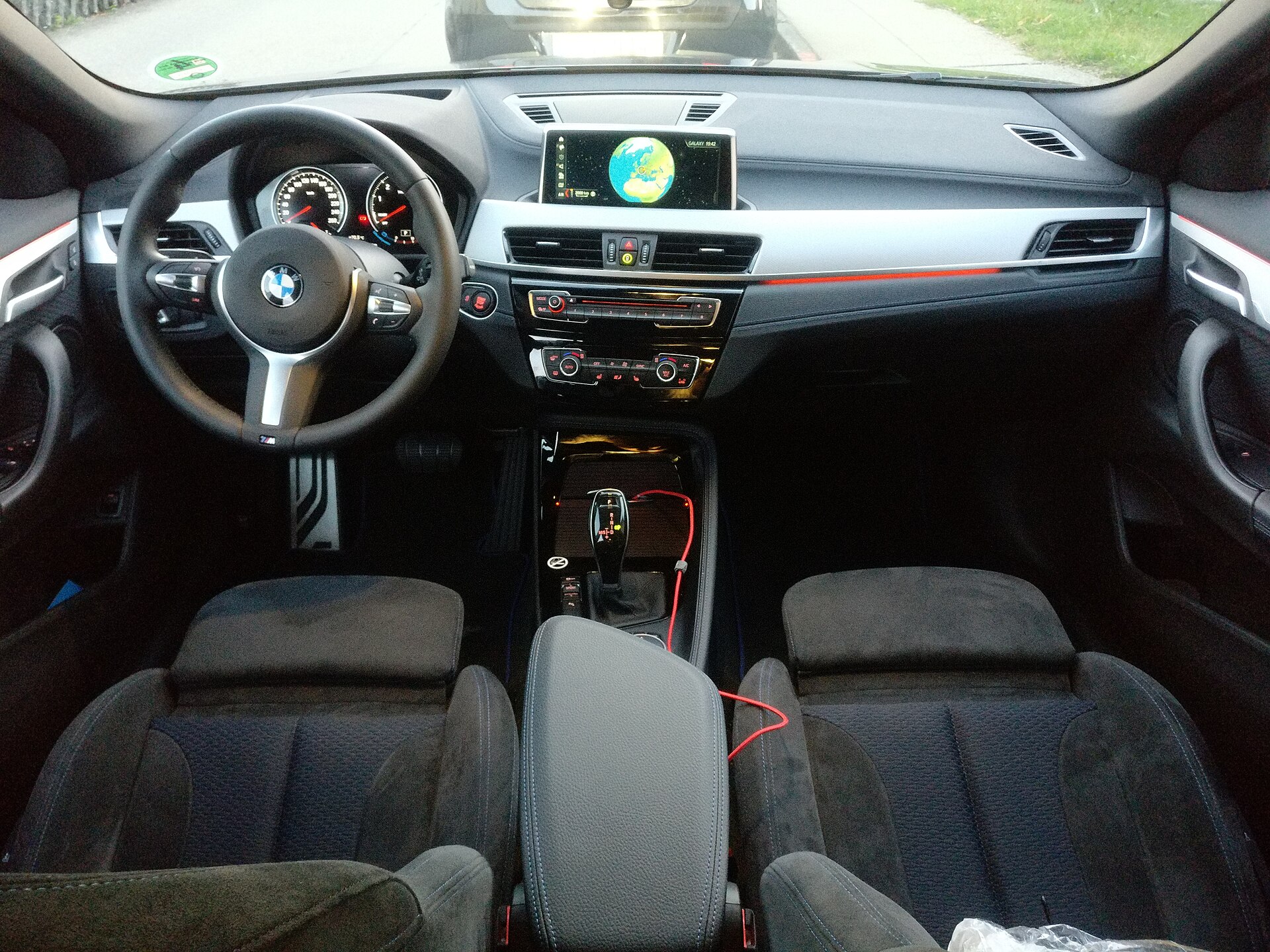 Dashboard of the first-generation BMW X2