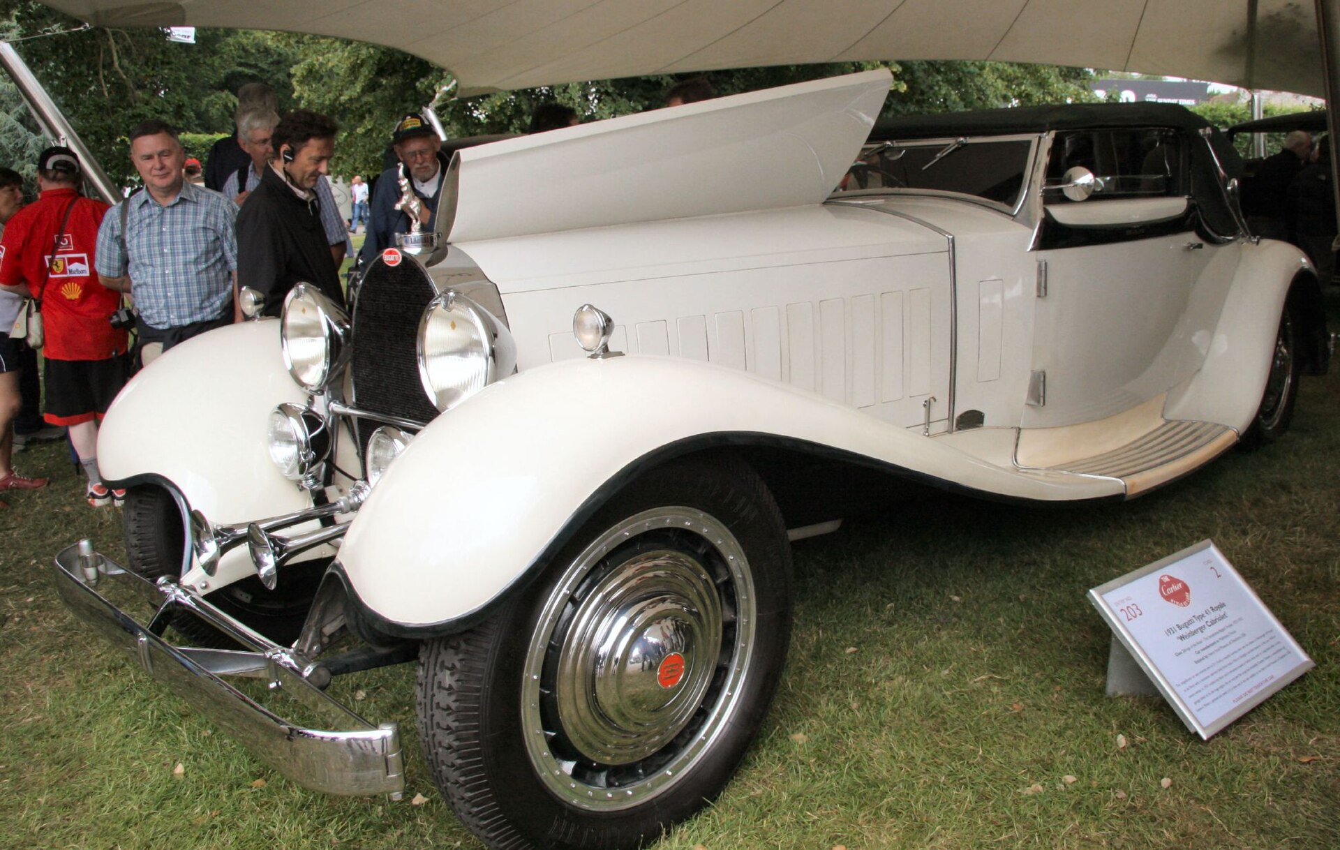 Bugatti Type 41 Royale on display